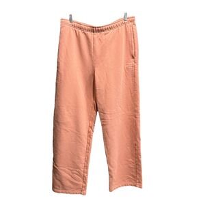 Alo Yoga Pink Women's Activewear Drawstring Wide Leg Sweatpants Size XL